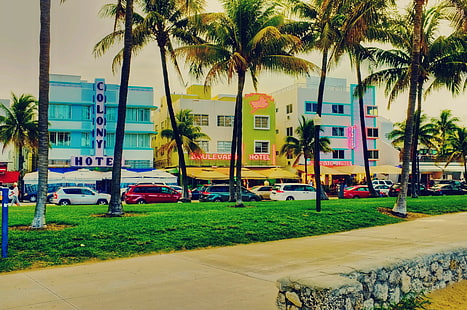 Florida, Miami, Pantai Selatan, Florida, Miami, Pantai Selatan, Wallpaper HD HD wallpaper