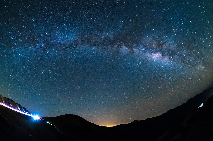 Milchstraße Tapete, Sternenhimmel, Glanz, Glitzer, HD-Hintergrundbild