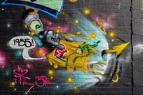 arte di strada, opere d'arte, graffiti, Sfondo HD HD wallpaper