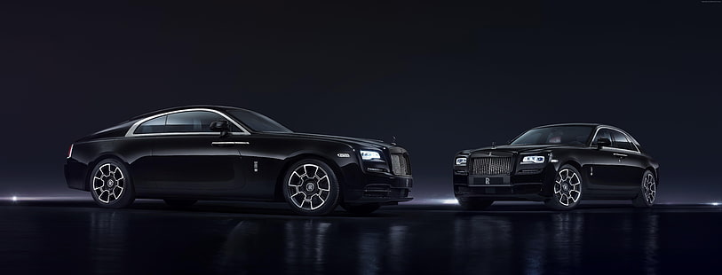 Geneva Auto Show 2016, svart, lyxbilar, Rolls-Royce Wraith 