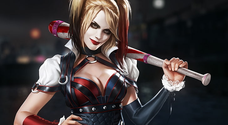Batman Harley Quinn, Harley Quinn digital wallpaper, Games, Batman, HD wallpaper