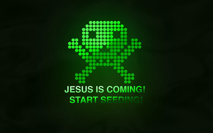 Gesù sta arrivando!Inizia a seminare sfondo pirata, codice, BitTorrent, Sfondo HD