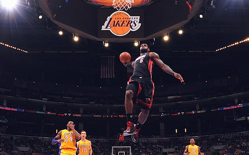 Lebron, James, NBA, Basketball, Dunk, HD-Hintergrundbild HD wallpaper
