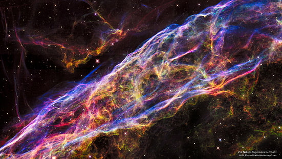 Остатък от суперновата мъглявина на воала, Космос, HD тапет HD wallpaper