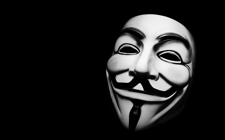 Anonim, Topeng, anonim, topeng, Wallpaper HD