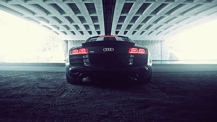фотография на сиво Audi R8, кола, Audi, Audi R8, HD тапет