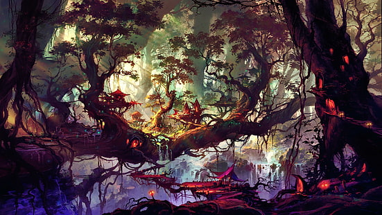 Elven Forest, HD wallpaper HD wallpaper