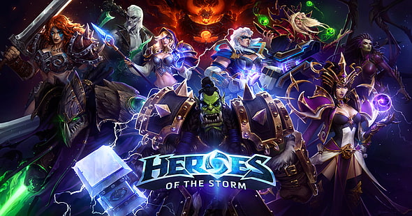 Герои шторма цифровые обои, Blizzard Entertainment, герои шторма, HD обои HD wallpaper