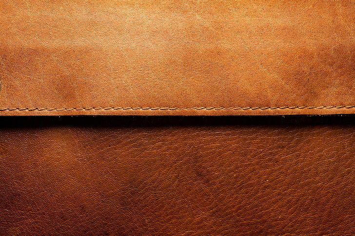 brown leather handbag, leather, brown, line, HD wallpaper