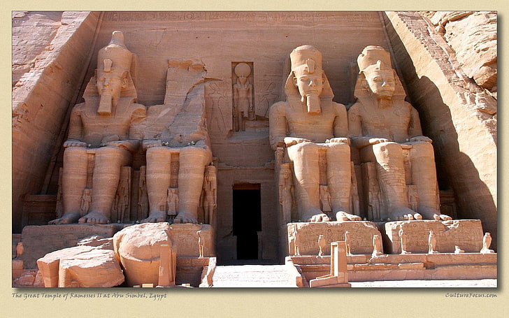 Абу-Симбел, Африка, Древний, архитектура, Египет, HD обои