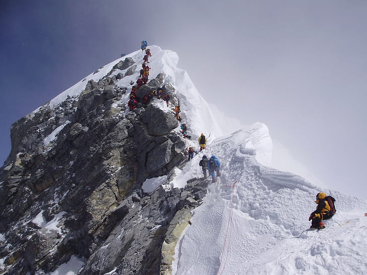 Pegunungan Salju Everest HD, alam, pegunungan, salju, everest, Wallpaper HD