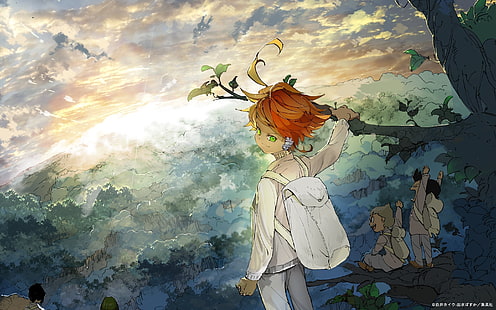 Anime, Das versprochene Nimmerland, Emma (The Promised Neverland), HD-Hintergrundbild HD wallpaper