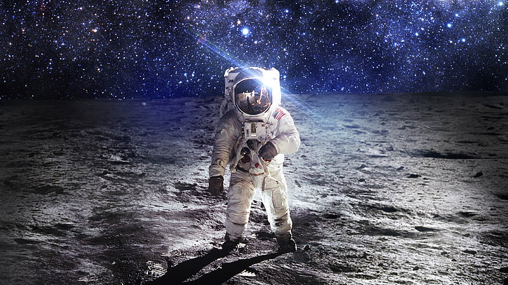 astronaut tapet, rymd, astronaut, HD tapet
