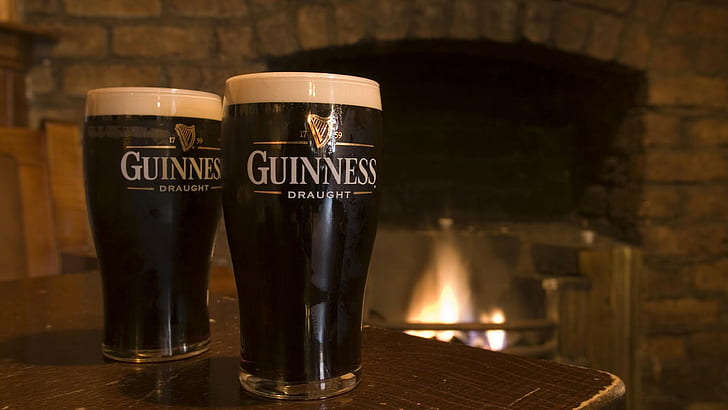 alcohol, beers, guinness, ireland, HD wallpaper
