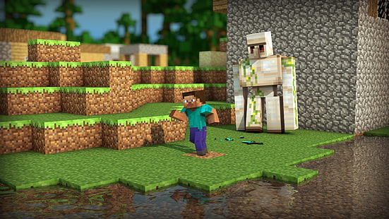 Minecraft, Minecraft, Videospiele, Steve, HD-Hintergrundbild HD wallpaper