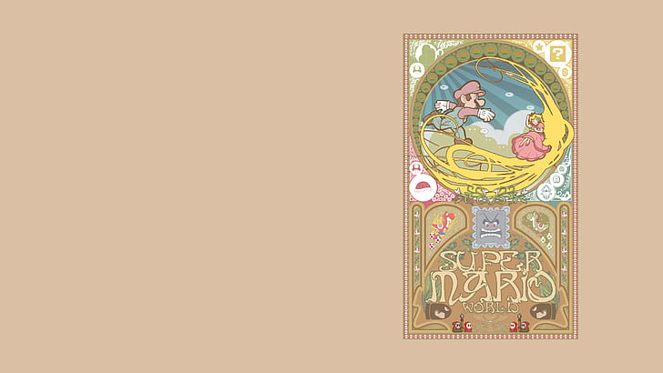 Mario Princess Princess Peach Nintendo HD, супер марио плакат, видео игри, mario, nintendo, принцеса, праскова, HD тапет