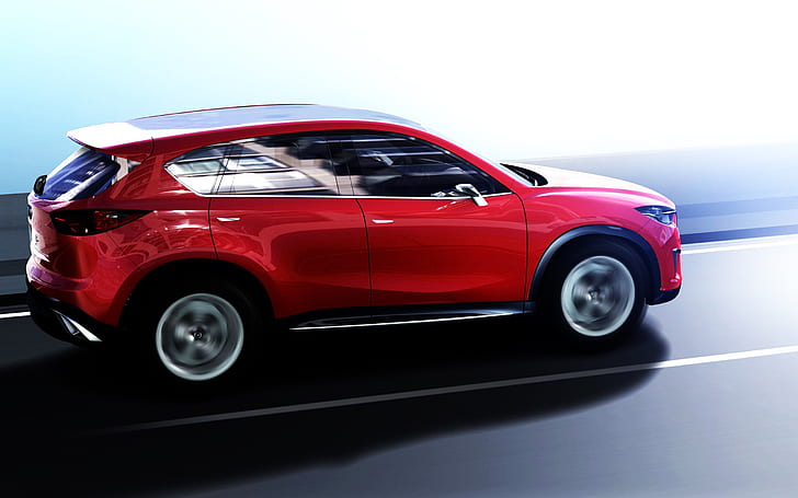 Mazda Minagi Concept รถ SUV สีแดง Mazda Concept, วอลล์เปเปอร์ HD