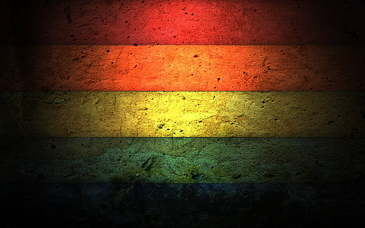 red, orange, yellow, and green flag, colorful, simple background, texture, red, orange, yellow, green, blue, HD wallpaper