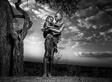 Kinder, Afrika, Äthiopien, HD-Hintergrundbild HD wallpaper