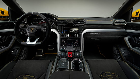 Interior, Lamborghini, Urus, 2018, HD wallpaper HD wallpaper