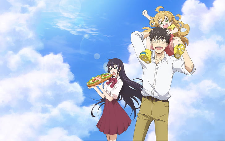 Anime, Süße und Blitz, Amaama zu Inazuma, Kotori Iida, Kouhei Inuzuka, Tsumugi Inuzuka, HD-Hintergrundbild