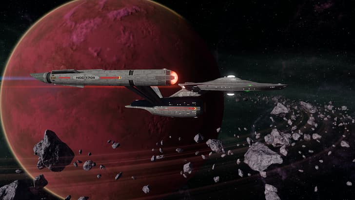 Star Trek, USS Enterprise (vaisseau spatial), Star Trek: TOS, Fond d'écran HD