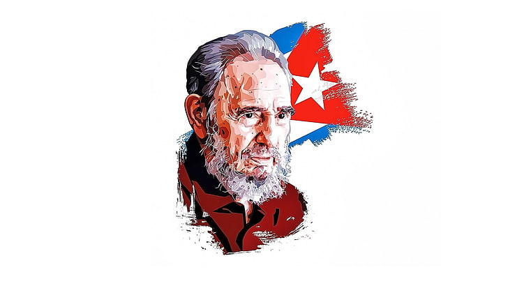 Фидель Кастро, кубинский революционер, государственный деятель, командир, HD обои