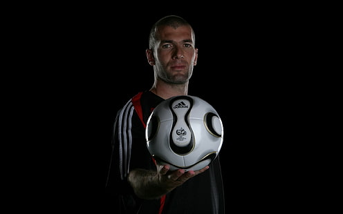 zidane, boll, fotbollsspelare, fotboll, sport, HD tapet HD wallpaper