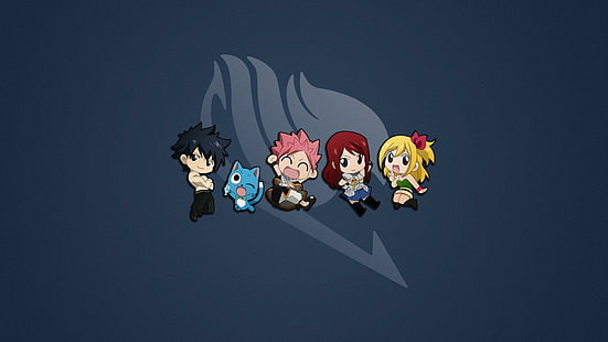 Cute Fairy Tail characters, fairytail characters picture, anime, 1920x1080, fairy tail, HD wallpaper HD wallpaper