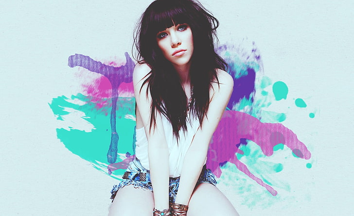 Carly Rae Jepsen - Tonight Im Getting Over You, women's white tank top, Music, Others, HD wallpaper