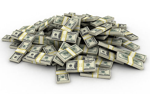 Pile of Money, usd, dollar pile, money pile, HD wallpaper HD wallpaper