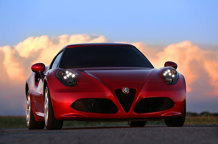 Alfa Romeo POGEA Racing 4C, alfa romeo 4c_coupe supercar, car, HD wallpaper