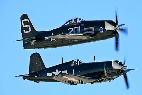 Bearcat Corsair, Corsair, Grumman, WWII, Voight, Bearcat, Flugzeuge, HD-Hintergrundbild HD wallpaper