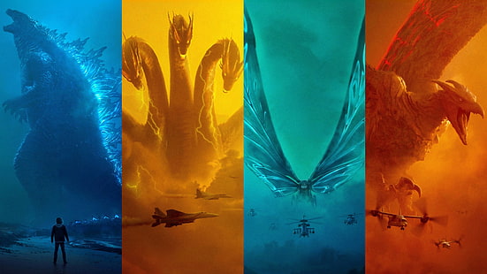 Film, Godzilla: Canavarların Kralı, Godzilla, HD masaüstü duvar kağıdı HD wallpaper