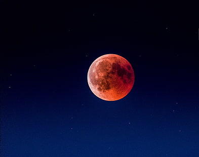 кървава луна тапет, пълнолуние, червена луна, затъмнение, кървава луна, HD тапет HD wallpaper