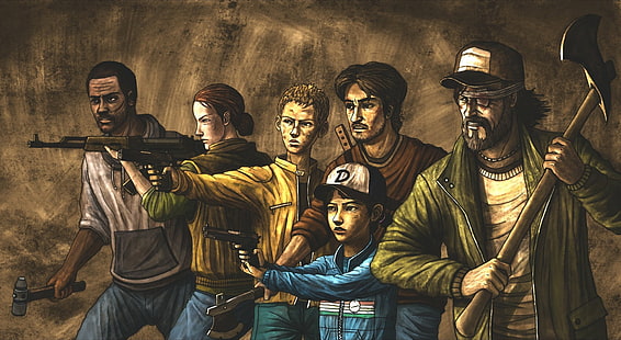 Videospiel, The Walking Dead: Staffel 2, Clementine (The Walking Dead), Kenny (The Walking Dead), The Walking Dead, HD-Hintergrundbild HD wallpaper