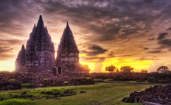 Le temple hindou perdu dans la brume de la jungle -..., Anchor Wat, Cambodge, Asie, Indonésie, perdu, jungle, brume, temple, hindou, Fond d'écran HD
