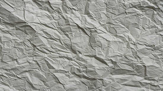 colchón floral gris y blanco, papel arrugado, papel, Fondo de pantalla HD HD wallpaper