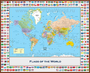 bandiera, mappa, mondo, Sfondo HD HD wallpaper