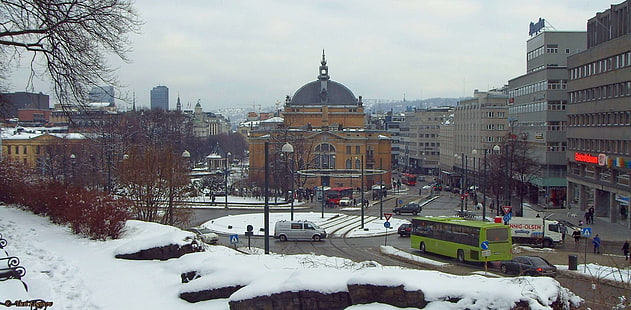 Nationaltheater, Nationaltheater, Norwegen, Oslo, HD-Hintergrundbild HD wallpaper