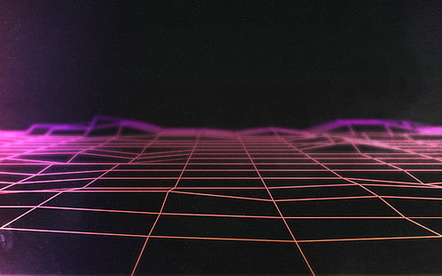 onda de vapor, años 80, estilo retro, Fondo de pantalla HD HD wallpaper