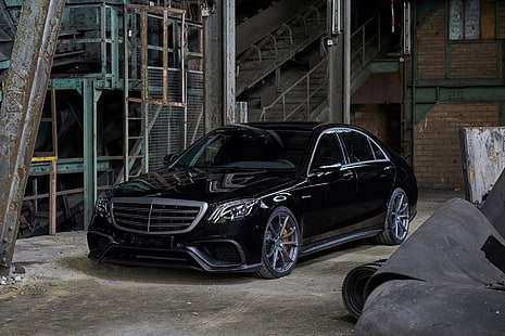 Mercedes-Benz, Mercedes-Benz S-klass, svart bil, bil, lyxbil, fordon, HD tapet HD wallpaper
