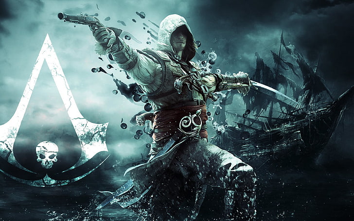 видео игри, герои от видеоигри, Assassin's Creed Black Flag, Edward Kenway, Assassin's Creed, HD тапет