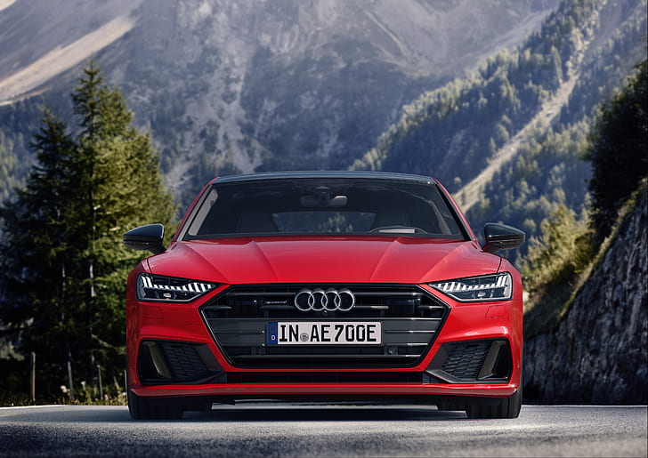 Audi, Audi A7, Car, Luxury Car, Red Car, Vehicle, HD wallpaper