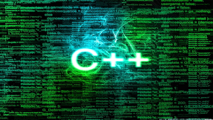 green C++ wallpaper, Technology, Programming, C++, Code, HD wallpaper