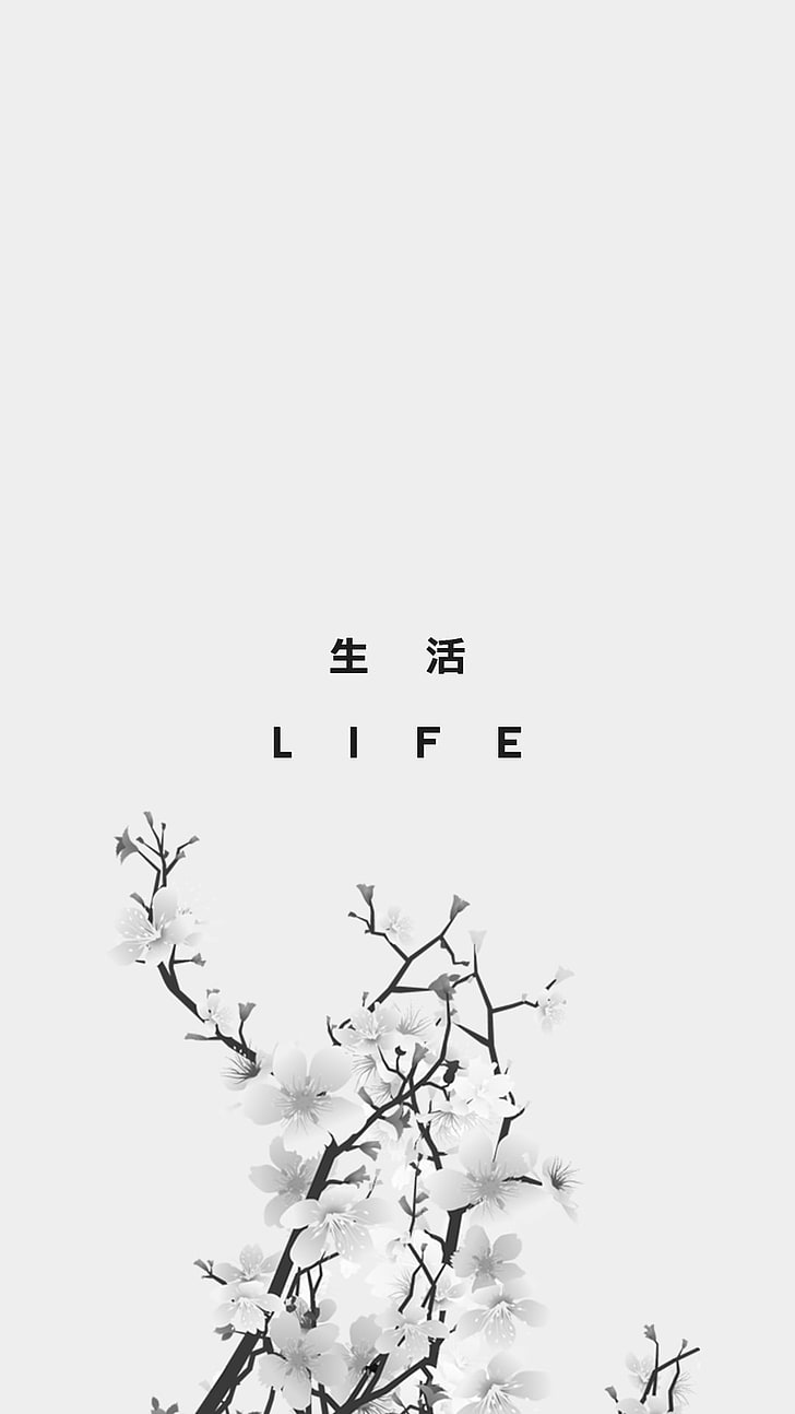 kanji, japon, vie, Fond d'écran HD, fond d'écran de téléphone
