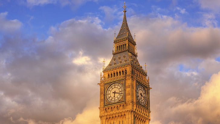 Big Ben, architecture, big ben, england, clock tower, nature and landscapes, HD wallpaper