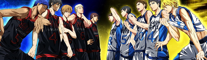 Anime, Basketball De Kuroko, Cheveux Bleus, Daiki Aomine, Kaijō High, Ryōta Kise, Cheveux Courts, Sport, Académie Tōō, Fond d'écran HD