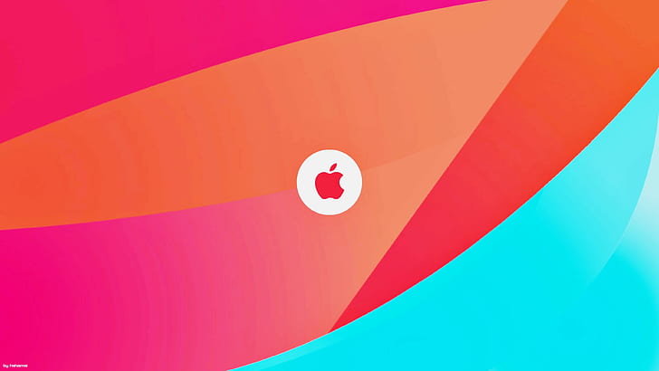 яблоко, фон, книга, цвета, iOS, Mac, HD обои