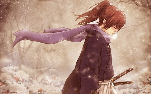 manga, Rurouni Kenshin, Himura Kenshin, Sfondo HD HD wallpaper